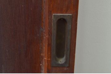 アンティーク建具　和の趣を感じられる板戸窓2枚セット(引き戸)(R-067997)