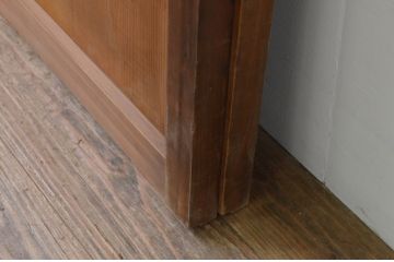 アンティーク建具　杉材　美しい柾目が魅力的な板戸窓2枚セット(引き戸)(R-068015)
