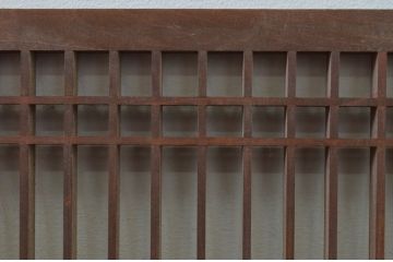 アンティーク建具　優美な組子が素敵!和の情緒溢れる組子窓3枚セット(格子戸、引き戸)(R-068017)