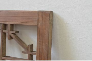 アンティーク建具　和の風情が感じられる組子窓1枚(格子戸、引き戸)(R-068018)
