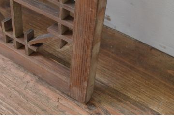アンティーク建具　和の風情が感じられる組子窓1枚(格子戸、引き戸)(R-068018)