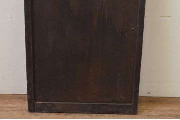 アンティーク建具　落ち着いた和の空間づくりにおすすめ!マス目(升目)の格子窓1枚(きつね格子、狐格子、格子戸、板戸、引き戸)(R-068035)