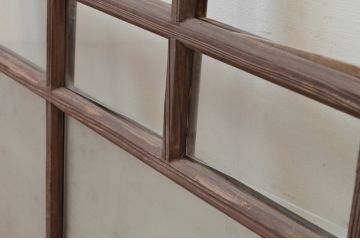 アンティーク建具　大正ロマンな雰囲気づくりにおすすめのガラス窓1枚(ガラス戸、引き戸)(R-068039)