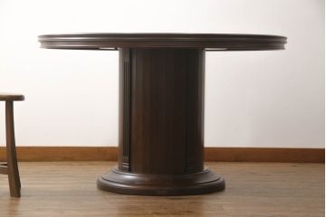 中古　美品　希少な絶版品　maruni(マルニ木工)　KENT-COURT(ケントコート)　ブリティッシュコレクション　トラディショナルスタイルにおすすめのラウンドテーブル(ダイニングテーブル、丸テーブル、カフェテーブル)(定価約20万円)(R-068071)