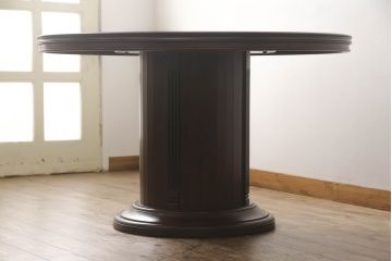 中古　美品　希少な絶版品　maruni(マルニ木工)　KENT-COURT(ケントコート)　ブリティッシュコレクション　トラディショナルスタイルにおすすめのラウンドテーブル(ダイニングテーブル、丸テーブル、カフェテーブル)(定価約20万円)(R-068071)