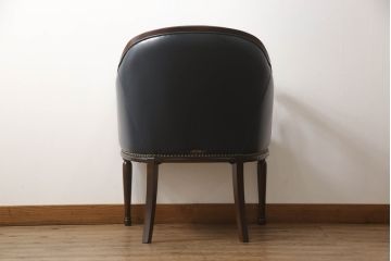 中古　美品　本革(レザー)　maruni(マルニ木工)　KENT-COURT(ケントコート)　ブリティッシュコレクション　アームチェア(1Pソファ、一人掛け、ラウンジチェア、椅子、イス)(定価約30万円)(R-068073)