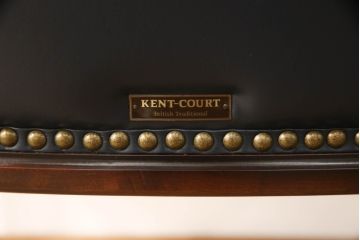 中古　美品　本革(レザー)　maruni(マルニ木工)　KENT-COURT(ケントコート)　ブリティッシュコレクション　アームチェア(1Pソファ、一人掛け、ラウンジチェア、椅子、イス)(定価約30万円)(R-068073)