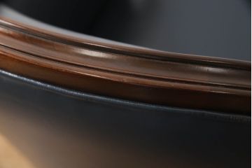 中古　美品　本革(レザー)　maruni(マルニ木工)　KENT-COURT(ケントコート)　ブリティッシュコレクション　アームチェア(1Pソファ、一人掛け、ラウンジチェア、椅子、イス)(定価約30万円)(R-068073)