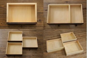 中古　北海道民芸家具　上質な作りが魅力のライティングビューロー(簿記机、在宅用、在宅ワーク用、ワークデスク、引き出し)(定価約34万円)(R-068079)