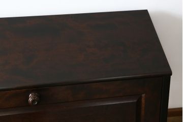 中古　北海道民芸家具　上質な作りが魅力のライティングビューロー(簿記机、在宅用、在宅ワーク用、ワークデスク、引き出し)(定価約34万円)(R-068079)