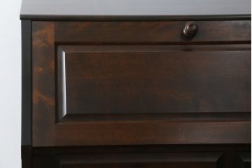 中古　北海道民芸家具　上質な作りが魅力のライティングビューロー(簿記机、在宅用、在宅ワーク用、ワークデスク、引き出し)(定価約34万円)(R-068079)