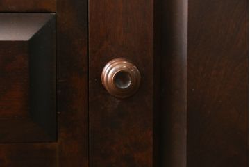中古　北海道民芸家具　上質な作りが魅力のライティングビューロー(簿記机、在宅用、在宅ワーク用、ワークデスク、引き出し)(定価約34万円)(R-068079)