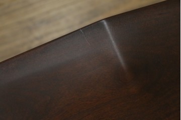 中古　美品!!　大阪屋家具店　軽井沢彫り　咲き誇る桜の彫刻が美しいアームチェア　(R-068081)