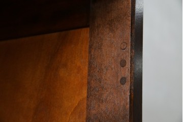 中古　北海道民芸家具　ブックケースリメイク　和洋どちらのお部屋にも馴染むオープンラック　(R-068082)