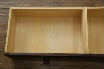 中古　北海道民芸家具　ブックケースリメイク　和洋どちらのお部屋にも馴染むオープンラック　(R-068082)