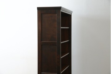 中古　北海道民芸家具　ブックケースリメイク　和洋どちらのお部屋にも馴染むオープンラック　(R-068082)