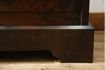 中古　北海道民芸家具　ブックケースリメイク　和洋どちらのお部屋にも馴染むオープンラック　(R-068082)