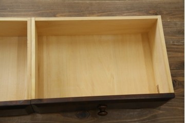 中古　北海道民芸家具　ブックケースリメイク　和洋どちらのお部屋にも馴染むオープンラック　(R-068082)