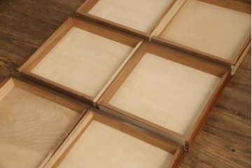 和製アンティーク　大正ロマン　アールデコ　レコードケース　こだわりの空間づくりにおすすめのサイドテーブル(小引き出し、蓄音機テーブル、サイドチェスト)(R-068093)