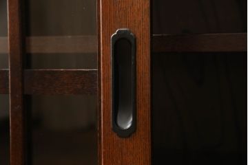 中古　美品　国産工芸家具　民芸　上質な和の空間を演出する水屋箪笥サイドボード(食器棚、収納棚、戸棚、茶タンス、サイドキャビネット)(R-068098)