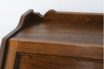 中古　美品!!　高級品　三越デパート　上品なお花の彫刻が魅力のライティングビューロー(カントリーハウス、Brugge、ブルージュ、簿記机、ワークデスク、在宅用、在宅ワーク用)(R-068112)