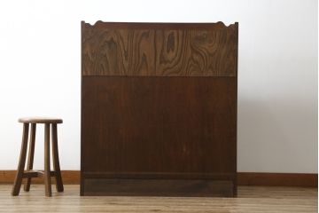 中古　美品!!　高級品　三越デパート　上品なお花の彫刻が魅力のライティングビューロー(カントリーハウス、Brugge、ブルージュ、簿記机、ワークデスク、在宅用、在宅ワーク用)(R-068112)
