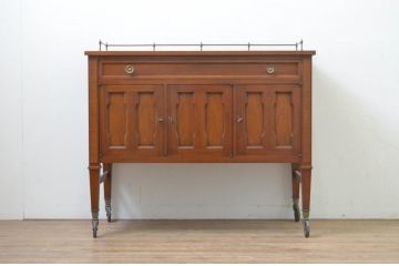 中古　DREXEL HERITAGE(ドレクセルヘリテイジ)　Triune(トライユン)　クラシカルな雰囲気が素敵なキャスター付きサービス台(ワゴン、サイドボード、サーバー)(R-068113)
