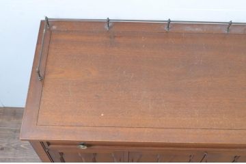 中古　DREXEL HERITAGE(ドレクセルヘリテイジ)　Triune(トライユン)　クラシカルな雰囲気が素敵なキャスター付きサービス台(ワゴン、サイドボード、サーバー)(R-068113)