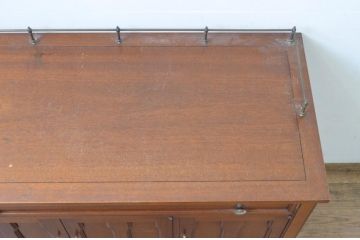 中古　DREXEL HERITAGE(ドレクセルヘリテイジ)　Triune(トライユン)　クラシカルな雰囲気が素敵なキャスター付きサービス台(ワゴン、サイドボード、サーバー)(R-068113)