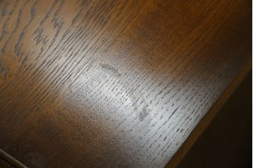 中古　IDC大塚家具取り扱い　加藤木工　Brooks(ブルックス)　サイドボード150　ナラ材　クラシカルな佇まいが美しいリビングボード(戸棚、収納棚、サイドキャビネット)(定価約32万円)(R-068114)
