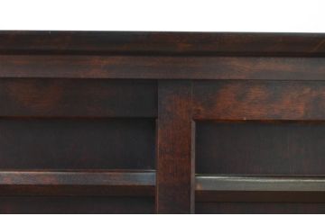 中古　美品　松本民芸家具　シックで落ち着いた佇まいが魅力的なA型下駄箱(収納棚、戸棚、キャビネット)(定価約33万円)(R-068116)