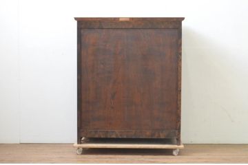 中古　美品　松本民芸家具　シックで落ち着いた佇まいが魅力的なA型下駄箱(収納棚、戸棚、キャビネット)(定価約33万円)(R-068116)