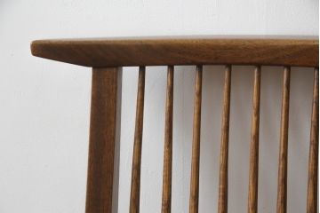 アメリカビンテージ　レア　ジョージナカシマ　刻印なしの年代もの!!　小田急ハルク購入　コノイドチェア(CONOID CHAIR)　CN101　スタイリッシュな佇まいのサイドチェア(ジョージ・ナカシマ、板座チェア、ダイニングチェア、椅子、イス)(R-068123)