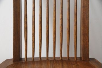 アメリカビンテージ　レア　ジョージナカシマ　刻印なしの年代もの!!　小田急ハルク購入　コノイドチェア(CONOID CHAIR)　CN101　スタイリッシュな佇まいのサイドチェア(ジョージ・ナカシマ、板座チェア、ダイニングチェア、椅子、イス)(R-068123)