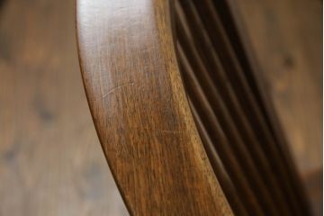 アメリカビンテージ　レア　ジョージナカシマ　刻印なしの年代もの!!　小田急ハルク購入　コノイドチェア(CONOID CHAIR)　CN101　スタイリッシュな佇まいのサイドチェア(ジョージ・ナカシマ、板座チェア、ダイニングチェア、椅子、イス)(R-068123)