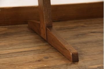 和製ビンテージ　希少!!　ジョージナカシマ　MINGUREN(ミングレン)　小田急ハルク購入　桜製作所　コノイドチェア(CONOID CHAIR)　CN101　スタイリッシュな佇まいのサイドチェア(ジョージ・ナカシマ、板座チェア、ダイニングチェア、椅子、イス、ヴィンテージ、民具連)(R-068125)