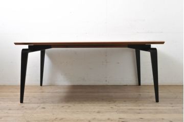 中古　極美品　リーン・ロゼ(ligne roset)　ロゼオデッサ(ROSEODESSA)　シンプルで美しいデザインのダイニングテーブル(リーンロゼ、4人掛け、6人掛け、食卓、作業台)(定価約89万円)(R-068132)