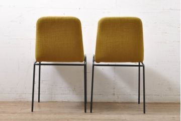 中古　極美品　リーン・ロゼ(ligne roset)　ロゼタダオ(ROSETTADAO)　クラシックなデザインと丸みのあるフォルムが優しい印象のダイニングチェア2脚セット(リーンロゼ、椅子、イス、バラ売り可能)(定価2脚で約21万円)(R-068133)
