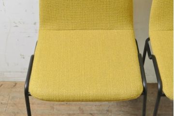 中古　極美品　リーン・ロゼ(ligne roset)　ロゼタダオ(ROSETTADAO)　クラシックなデザインと丸みのあるフォルムが優しい印象のダイニングチェア2脚セット(リーンロゼ、椅子、イス)(定価2脚で約21万円)(R-068134)