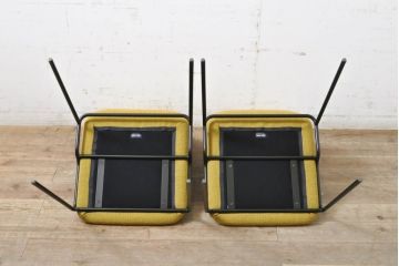 中古　極美品　リーン・ロゼ(ligne roset)　ロゼタダオ(ROSETTADAO)　クラシックなデザインと丸みのあるフォルムが優しい印象のダイニングチェア2脚セット(リーンロゼ、椅子、イス)(定価2脚で約21万円)(R-068134)