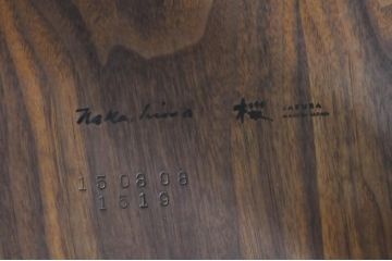 中古　ジョージナカシマ　桜製作所　コノイドチェア(CONOID CHAIR)　CN101　スタイリッシュな佇まいのサイドチェア(ジョージ・ナカシマ、板座チェア、ダイニングチェア、椅子、イス)(R-068143)
