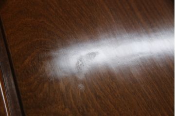 中古　美品　花梨(カリン)材　上質なこだわりの空間づくりにおすすめの飾り棚(茶棚、唐木、戸棚、収納棚、違い棚)(R-068145)
