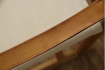 デンマークヴィンテージ　廃版品　Mogens Koch(モーエンス コッホ)　RUD RASMUSSEN(ルドラスムッセン)　 しなやかでスタイリッシュな佇まいが魅力のフォールディングチェア(折りたたみ式チェア、折り畳み、アームチェア、椅子、イス、ビンテージ)(検索ワード:カール・ハンセン&サン)(R-068148)