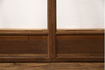 和製アンティーク　総桑材　シンプルなデザインで馴染みやすい小さな衣桁(衣装掛け、タオル掛け)(R-068150)