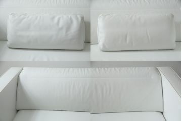 中古　美品　リーン・ロゼ(ligne roset)　Urbani　本革(レザー)　高級感漂う佇まいが魅力の大きな3人掛けソファ(リーンロゼ、三人掛け、3P、トリプルソファ、アームソファ)(R-068153)