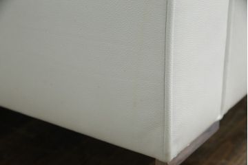 中古　美品　リーン・ロゼ(ligne roset)　Urbani　本革(レザー)　高級感漂う佇まいが魅力の大きな3人掛けソファ(リーンロゼ、三人掛け、3P、トリプルソファ、アームソファ)(R-068153)