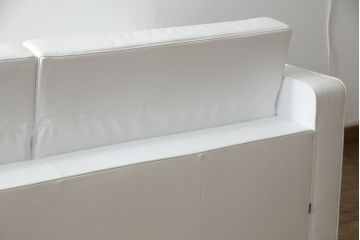 中古　美品　リーン・ロゼ(ligne roset)　Urbani　本革(レザー)　高級感漂う佇まいが魅力の3人掛けソファ(リーンロゼ、三人掛け、3P、トリプルソファ、アームソファ)(R-068154)