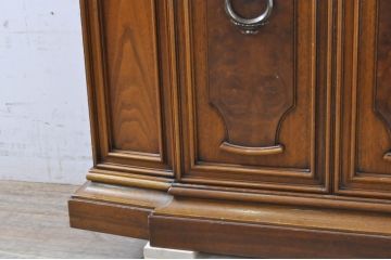 中古　美品　DREXEL HERITAGE(ドレクセルヘリテイジ)　FRANCESCA(フランチェスカ)　マホガニー材　クラシカルな佇まいが美しいサイドボード(クレデンザ、クリデンザ、収納棚、戸棚、サイドキャビネット、ホールチェスト)(R-068158)
