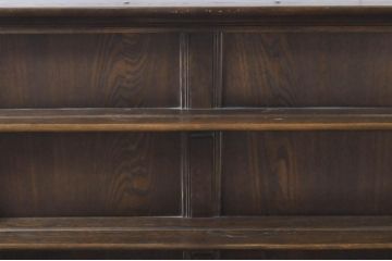 イギリスビンテージ　ERCOL(アーコール)　Old Colonial(オールドコロニアル)　気品と風格が漂うカップボード(食器棚、飾り棚、本棚、ブックシェルフ、戸棚、ヴィンテージ、英国)(R-068168)