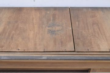 製アンティーク　ヒノキ(檜)材　和の雰囲気を盛り上げる五尺水屋箪笥サイドボード(食器棚、戸棚、収納棚、サイドキャビネット)(R-068175)